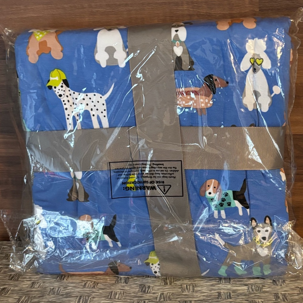 Little Sleepies Dapper Dog Cloud Blanket🐾 NEW - Picture 3 of 6